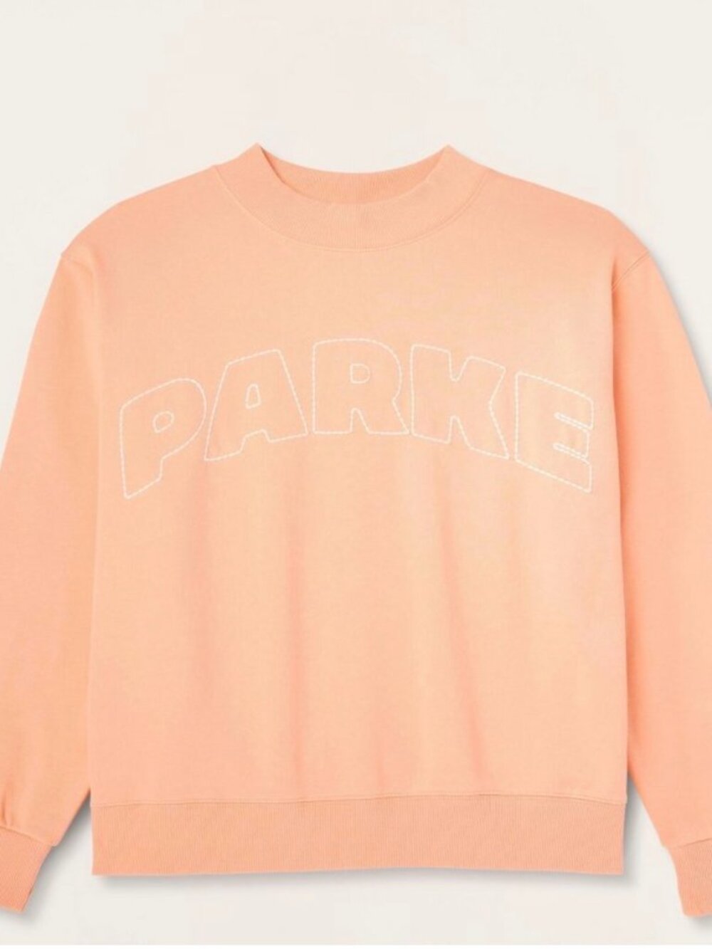 PARKE x Target Peach Orange Mockneck Sweatshirt L/XL large